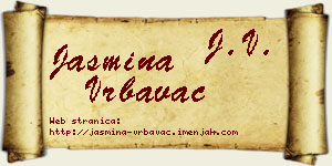 Jasmina Vrbavac vizit kartica